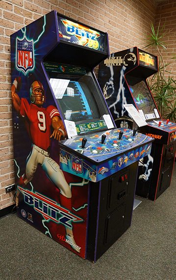 Arcade games in the University of St. Thomas - Houston Student Lounge