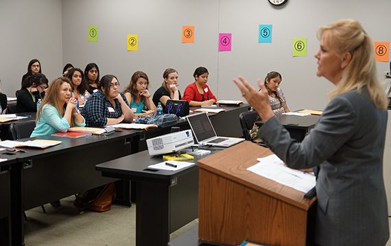 University of St. Thomas – Houston students in UST’s Psi Chi Club listen to speaker