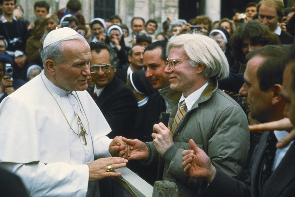Andy Warhol meets Pope John Paul II