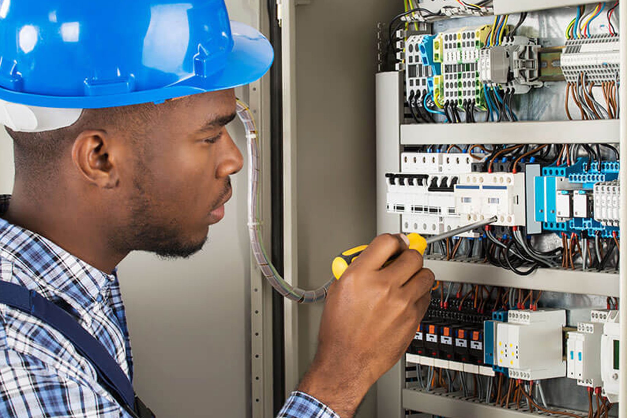 Electrical Engineer At Work